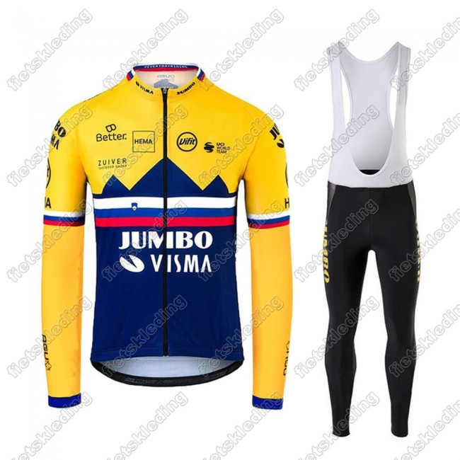 Jumbo Visma 2021 SLOVAKIAN Fietsshirt Lange Mouw+Collant Cycliste 2021223