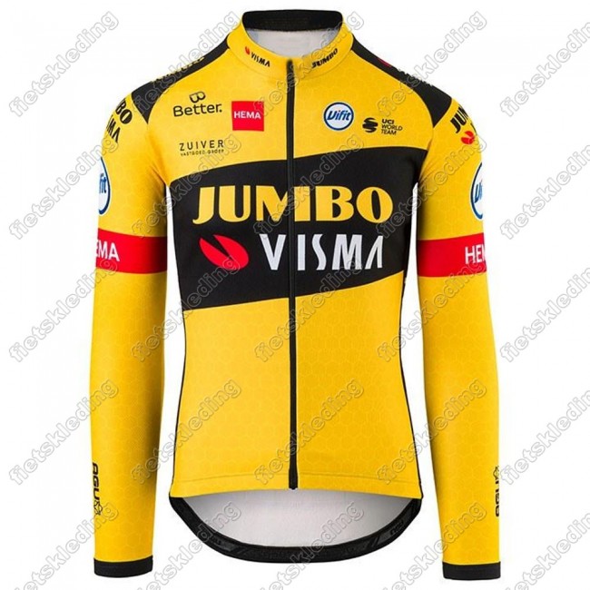 Jumbo Visma 2021 Pro Team Maillot Cyclisme Manches Longe 2021224