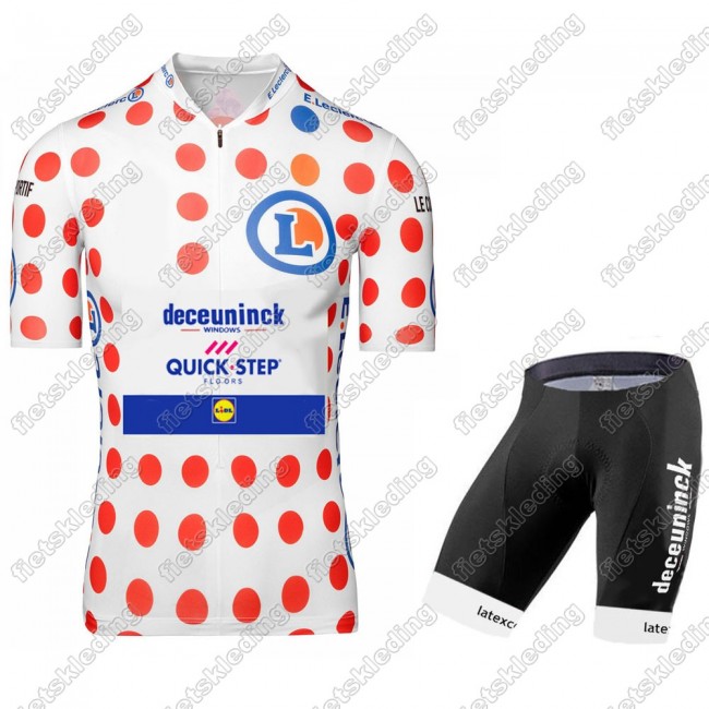 Deceuninck quick step 2021 Tour De France Fietskleding Set Wielershirt Korte Mouw+Korte Fietsbroeken 2021051