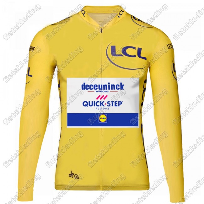 Deceuninck quick step 2021 Tour De France Fietsshirt Lange Mouw 2021078