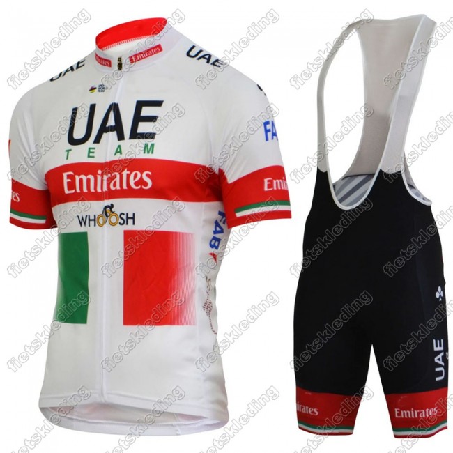 UAE EMIRATES Italy Champion Wielerkleding Set Fietsshirts Korte Mouw+Korte Wielerbroek Bib 2021 2021464