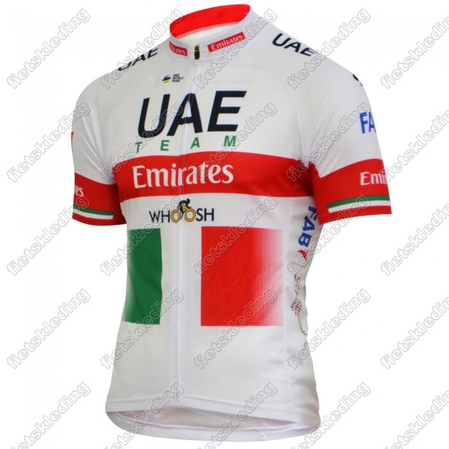 UAE EMIRATES Italy Champion Wielershirt Korte Mouw 2021 2021459