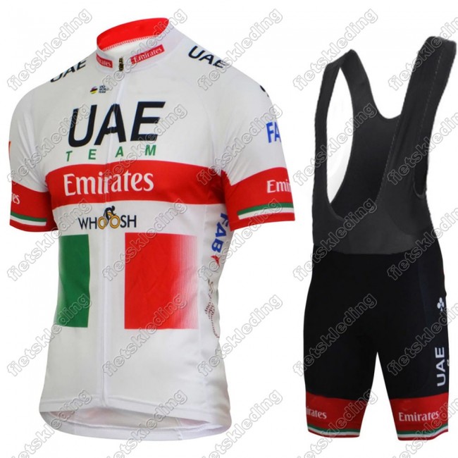 UAE EMIRATES Italy Champion Wielerkleding Set Fietsshirts Korte Mouw+Korte Wielerbroek Bib 2021 2021462