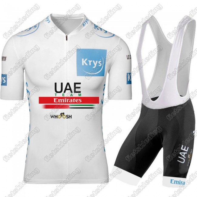 UAE EMIRATES Tour De France 2021 Wielerkleding Set Fietsshirts Korte Mouw+Korte Wielerbroek Bib 2021299