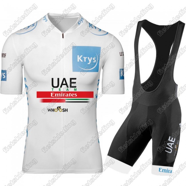 UAE EMIRATES Tour De France 2021 Wielerkleding Set Fietsshirts Korte Mouw+Korte Wielerbroek Bib 2021300