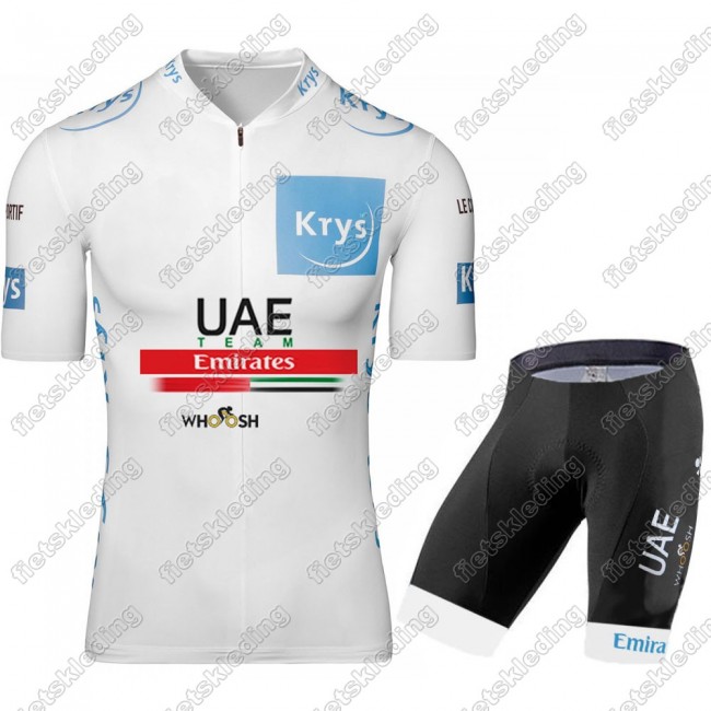 UAE EMIRATES Tour De France 2021 Wielerkleding Set Fietsshirts Korte Mouw+Korte Wielerbroek Bib 2021301