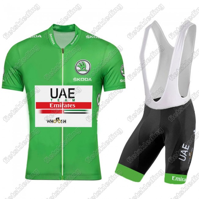 UAE EMIRATES Tour De France 2021 Wielerkleding Set Fietsshirts Korte Mouw+Korte Wielerbroek Bib 2021302