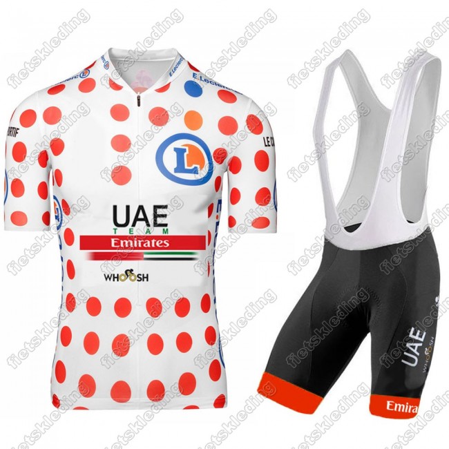 UAE EMIRATES Tour De France 2021 Wielerkleding Set Fietsshirts Korte Mouw+Korte Wielerbroek Bib 2021308
