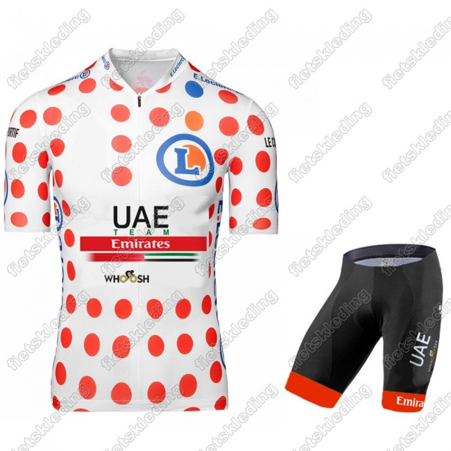 UAE EMIRATES Tour De France 2021 Wielerkleding Set Fietsshirts Korte Mouw+Korte Wielerbroek Bib 2021310