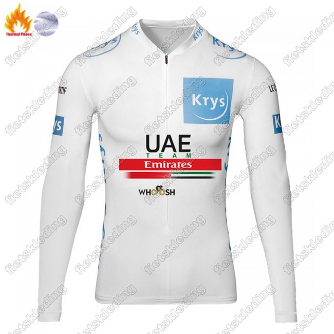 Winter Thermal Fleece UAE EMIRATES Tour De France 2021 Fietsshirt Lange Mouw 2021339
