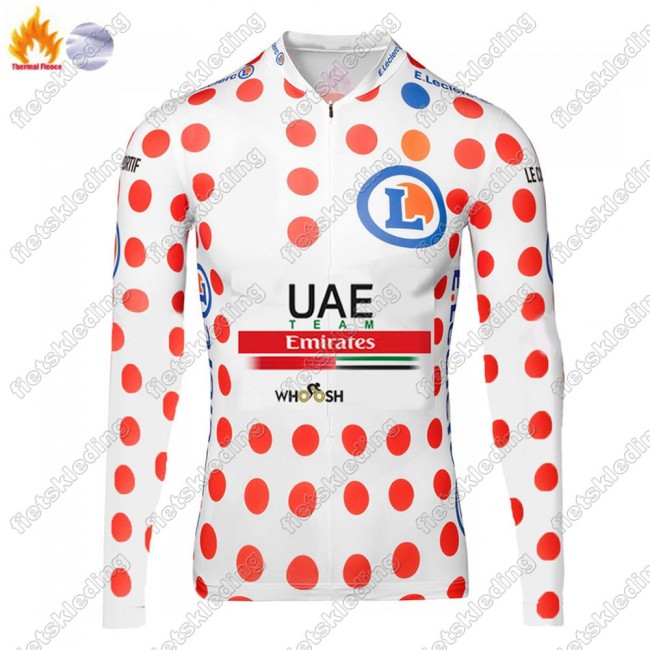 Winter Thermal Fleece UAE EMIRATES Tour De France 2021 Fietsshirt Lange Mouw 2021340