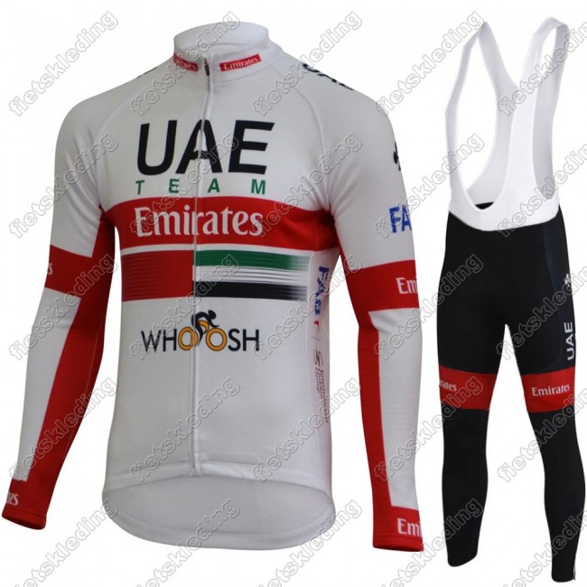 UAE EMIRATES Pro Team 2021 Wielerkleding Set Fietsshirts Lange Mouw+Lange Fietsrbroek Bib 2021441