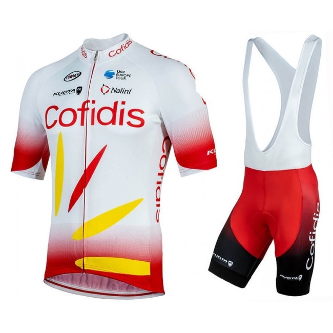 2019 Cofidis Profteams Fietskleding Set Fietsshirt Korte Mouw+Korte fietsbroeken JHIY667