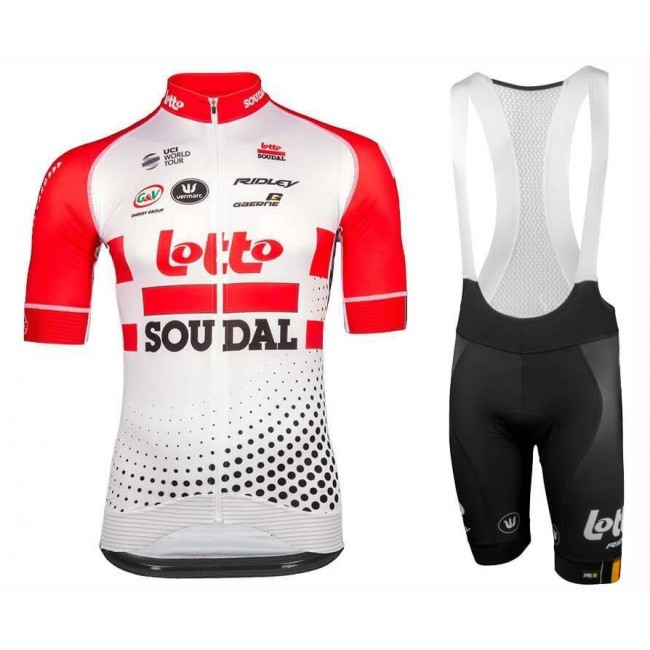 2019 Lotto Soudal Profteams Fietskleding Set Fietsshirt Korte Mouw+Korte fietsbroeken OWHB458