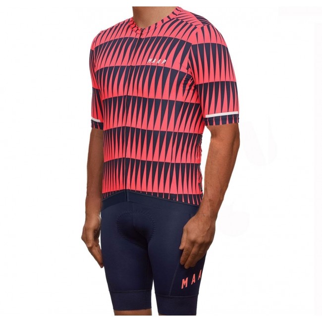 2019 MAAP Rapid Korall Fietskleding Set Fietsshirt Korte Mouw+Korte fietsbroeken LQCI364