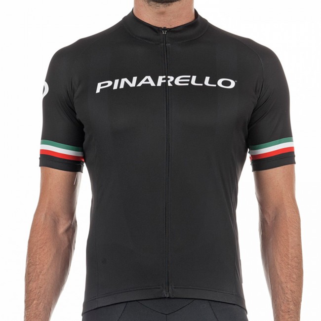 Pinarello Pro team 2017 Strada Fietsshirt Korte Mouw-zwart Italie 425CSFFM 2017082322