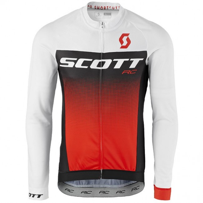2017 Scott RC wit-zwart-rood Fietsshirt lange mouw 2558