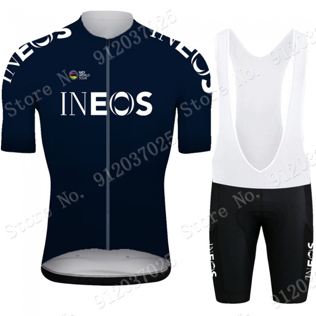 New Ineos Grenadier 2021 Team Fietskleding Fietsshirt Korte Mouw+Korte Fietsbroeken Bib 2021062617