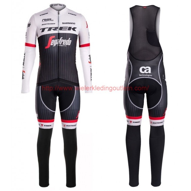 2016 Trek Segafroodo RSL TDF Set Wielerkleding Wielershirt lange mouw+Lange fietsbroeken Bib 213752