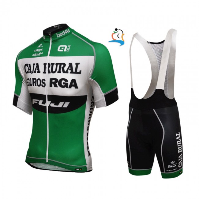 2016 Caja Rural PRR Wielerkleding Wielershirt Korte Mouw+Korte Fietsbroeken Bib 17041809