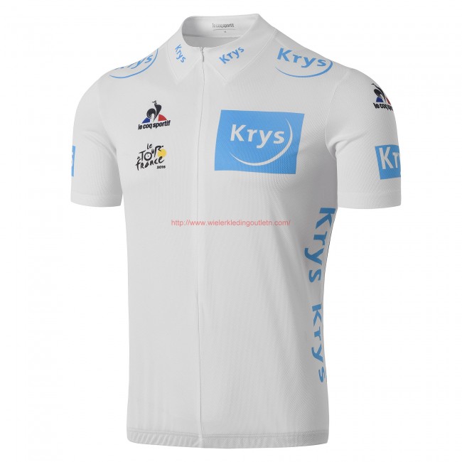 Tour De France wit Fietsshirt Korte Mouw 2016 201717184