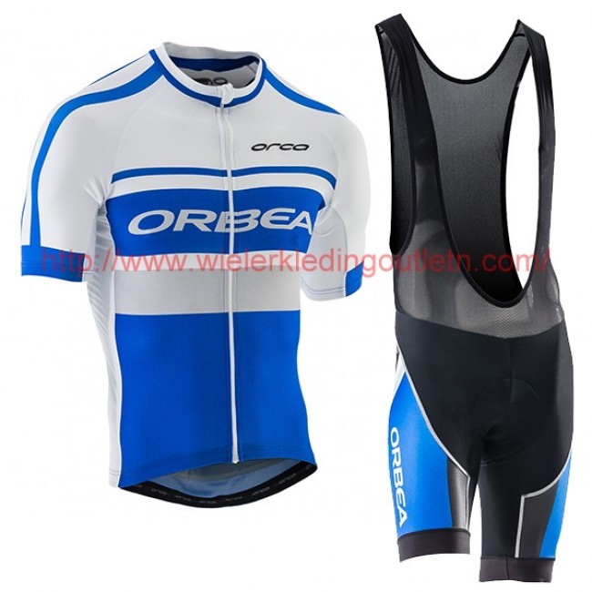 2016 ORBEA A dition Blauw wit Fietskleding Fietsshirt Korte+Korte Fietsbroeken Bib 201717150