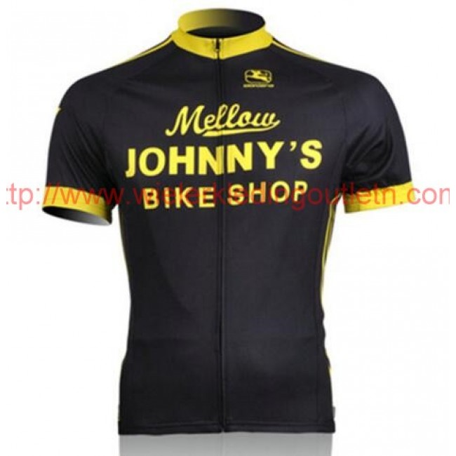 Mellow Johnny-s jaune Fietsshirt Korte Mouw 201717128