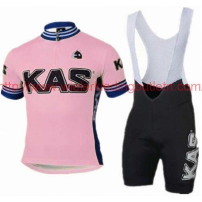 2016 KAS Roze Fietskleding Fietsshirt Korte+Korte Fietsbroeken Bib 201717113