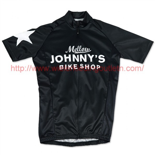 Mellow Johnny-s Zwart Fietsshirt Korte Mouw 201717139