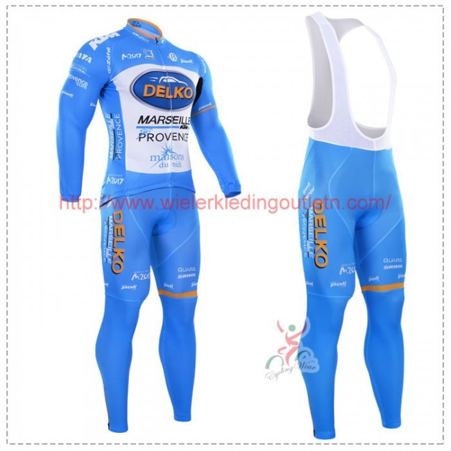 2016 Delko Fietsshirt lange mouw+Lange fietsbroeken Bib 201717093