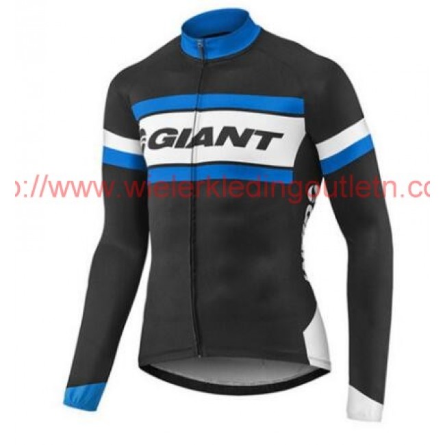 2017 Giant blauw en zwart Fietsshirt lange mouw 201717465