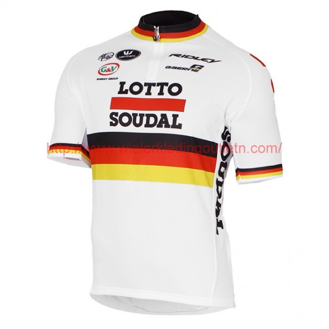 2017 LOTTO SOUDAL Germany wit Fietsshirt Korte Mouw Goedkoop 201717511