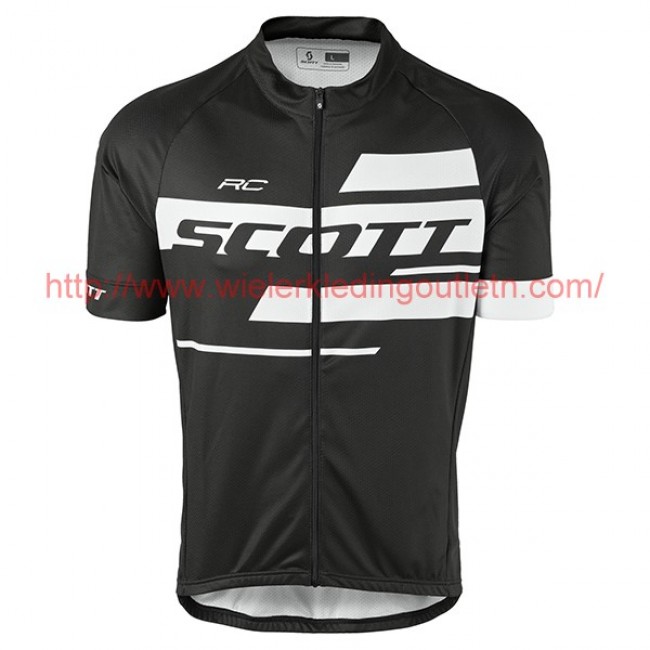 2017 Scott Rc zwart-wit Fietsshirt Korte Mouw Goedkoop 201717620