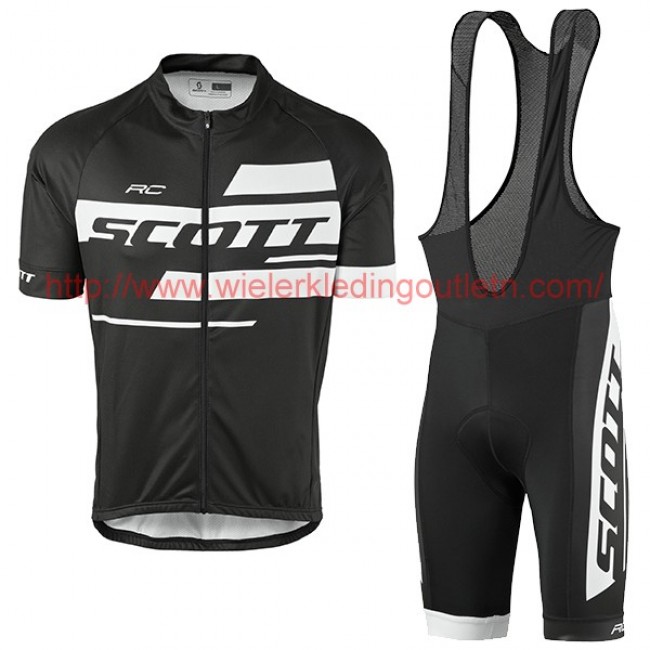 2017 Scott Rc zwart-wit Fietskleding Fietsshirt Korte+Korte Fietsbroeken Bib 201717624