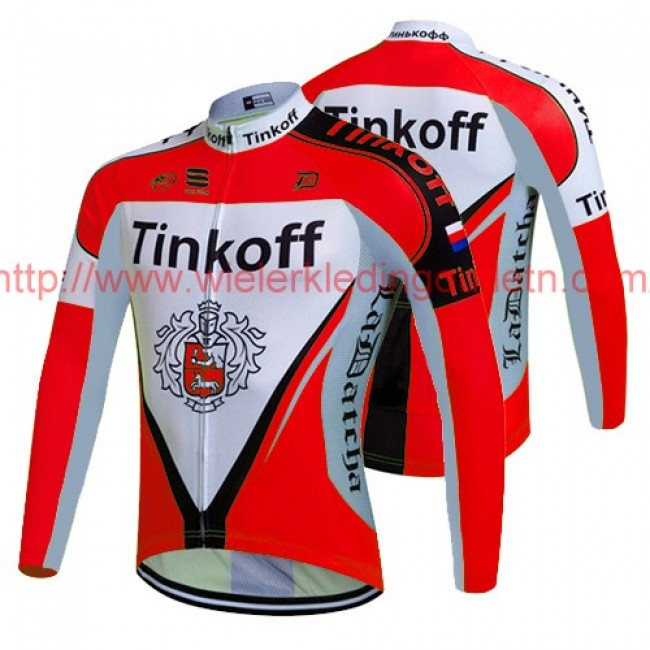 2017 Tinkoff rood Fietsshirt lange mouw 201717658