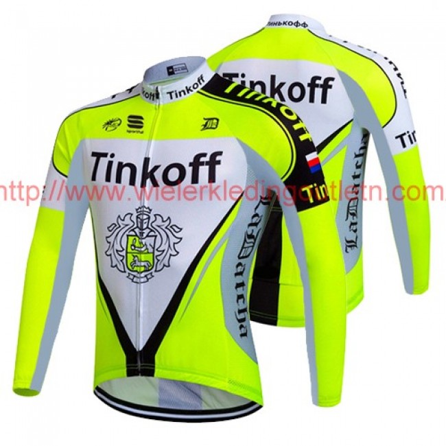 2017 Tinkoff geel Fietsshirt lange mouw 201717661