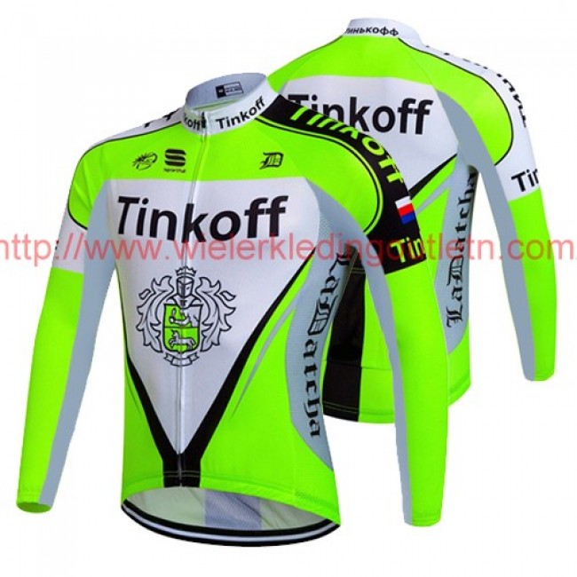 2017 Tinkoff vert Fietsshirt lange mouw 201717664