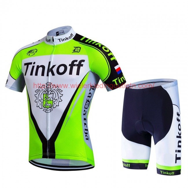 2017 Tinkoff vert Fietskleding Fietsshirt Korte+Korte fietsbroeken 201717666