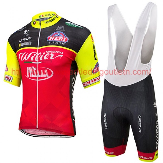 WILIER SELLE ITALIA 2017 Fietskleding Fietsshirt Korte+Korte Fietsbroeken Bib 201717694