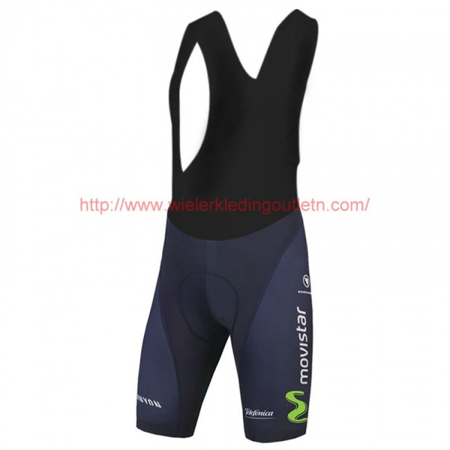 2017 Movistar Team Korte Fietsbroeken Bib Zwart 20177004