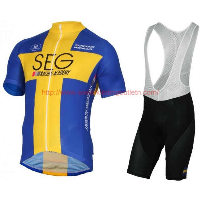 SEG RACING ACADEMY Swedish Champion 2017 Fietskleding Fietsshirt Korte+Korte Fietsbroeken Bib 201717274