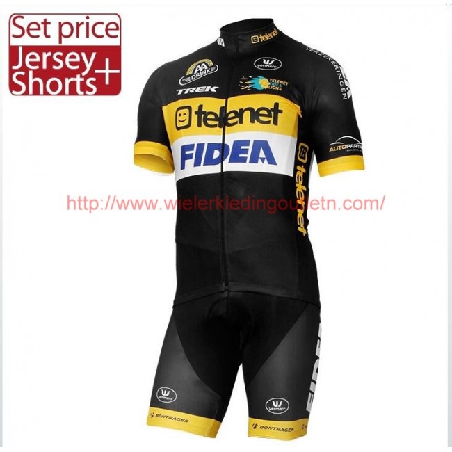 TELENET FIDEA LIONS 2017 Fietskleding Fietsshirt Korte+Korte fietsbroeken 201717286