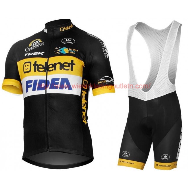 TELENET FIDEA LIONS 2017 Fietskleding Fietsshirt Korte+Korte Fietsbroeken Bib 201717285