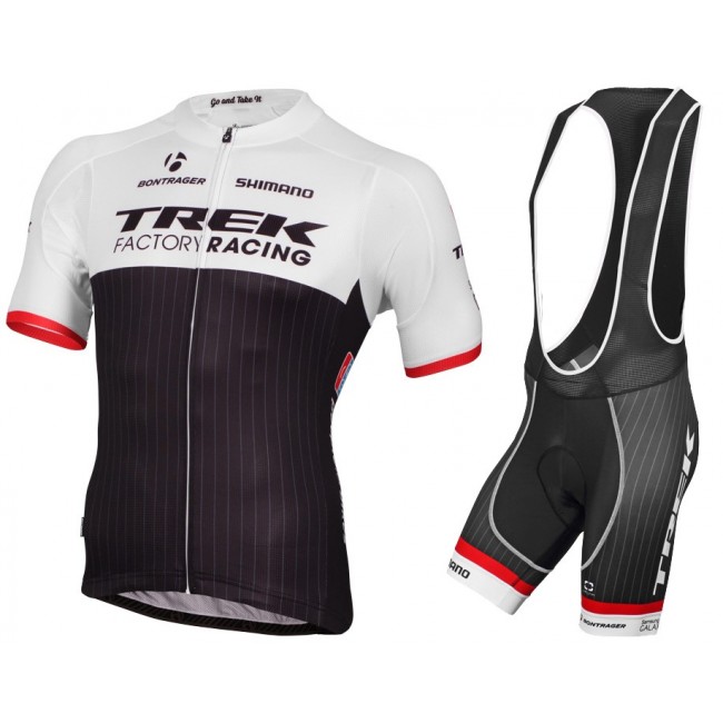 2015 Trek Factory Racing Wielerkleding Wielershirt Korte+Korte Fietsbroeken Bib zwart 213516