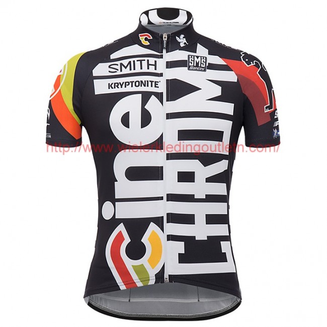 2017 CINELLI CHROME zwart Fietskleding Wielershirt Korte Mouw 201717706