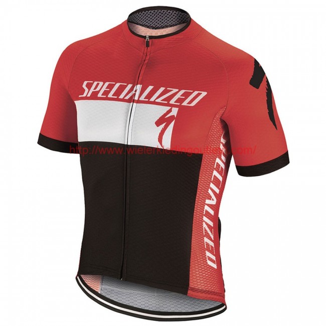 2017 Specialized RBX Comp Logo Fietsshirt Korte Mouw Goedkoop-Rood Wit 20176938