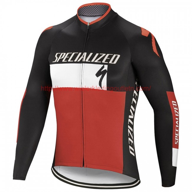 2017 Specialized RBX Comp Logo Fietsshirt lange mouw-Zwart Wit 20176934