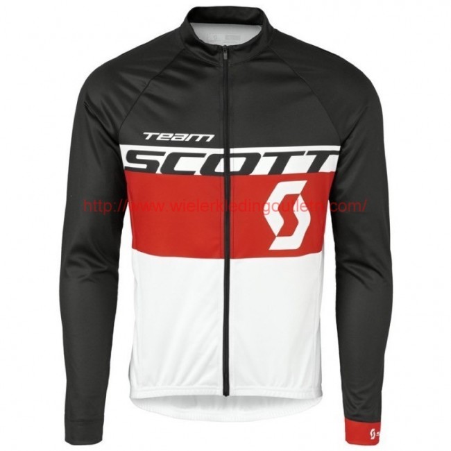 2016 Scott Team zwart-rood-wit Wielerkleding Wielershirt lange mouw 213660