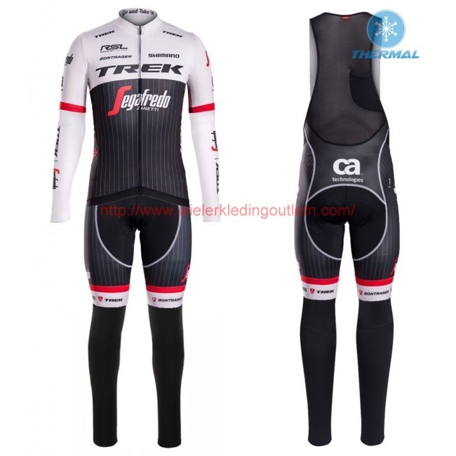 2016 Trek Segafroodo RSL TDF Winter Set Wielerkleding Wielershirt lange mouw+Lange fietsbroeken Bib 213753