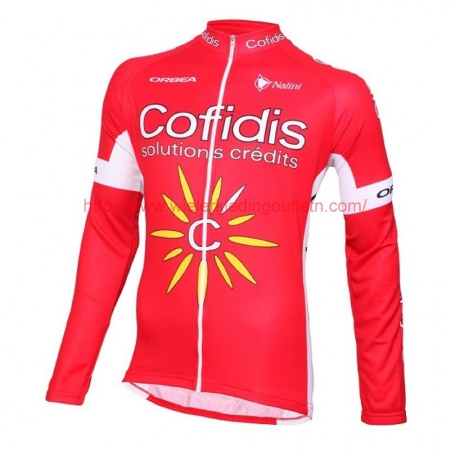 2016 Cofidis Team Wielerkleding Wielershirt lange mouw 213565